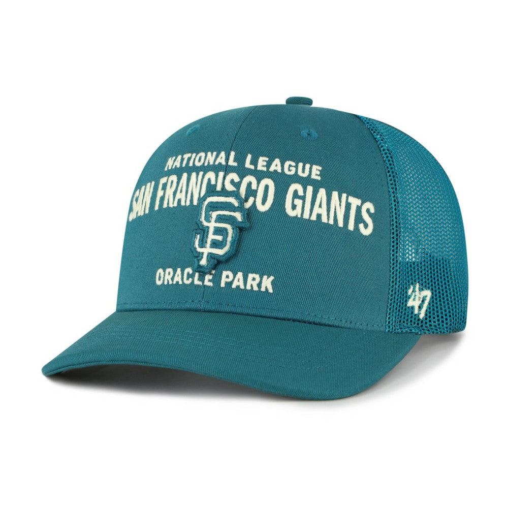 San Francisco Giants Contemporary Hitch Adjustable Trucker Hat - Teal | 47 brand