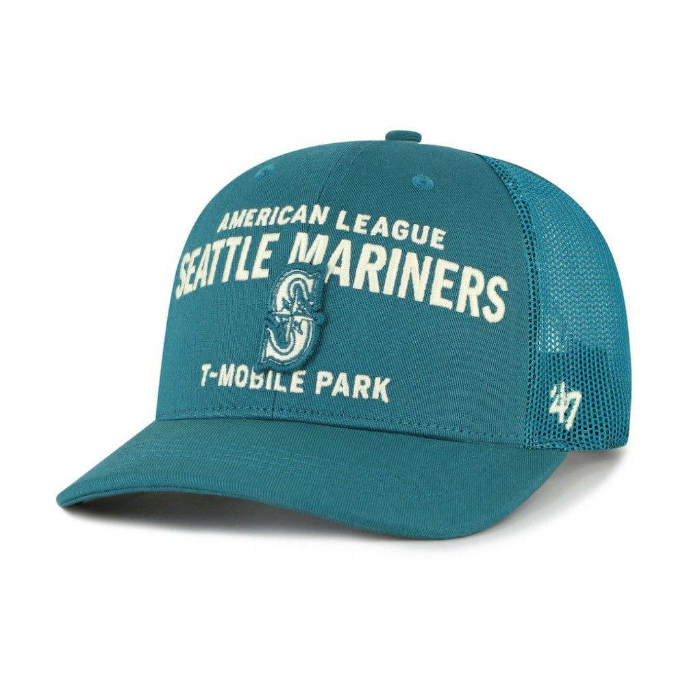 Seattle Mariners Contemporary Hitch Adjustable Trucker Hat - Teal | 47 brand