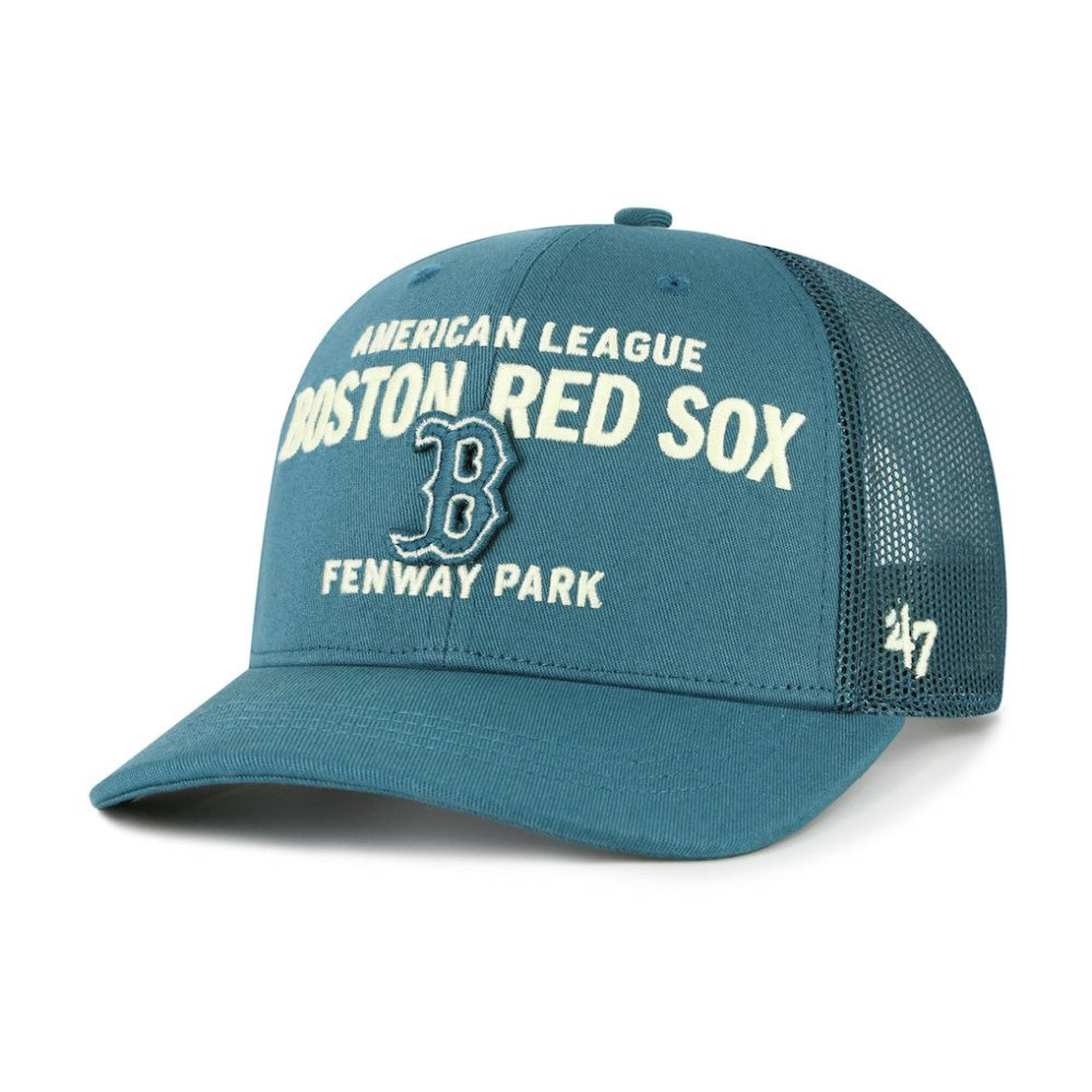 Boston Red Sox Contemporary Hitch Adjustable Trucker Hat - Teal | 47 brand