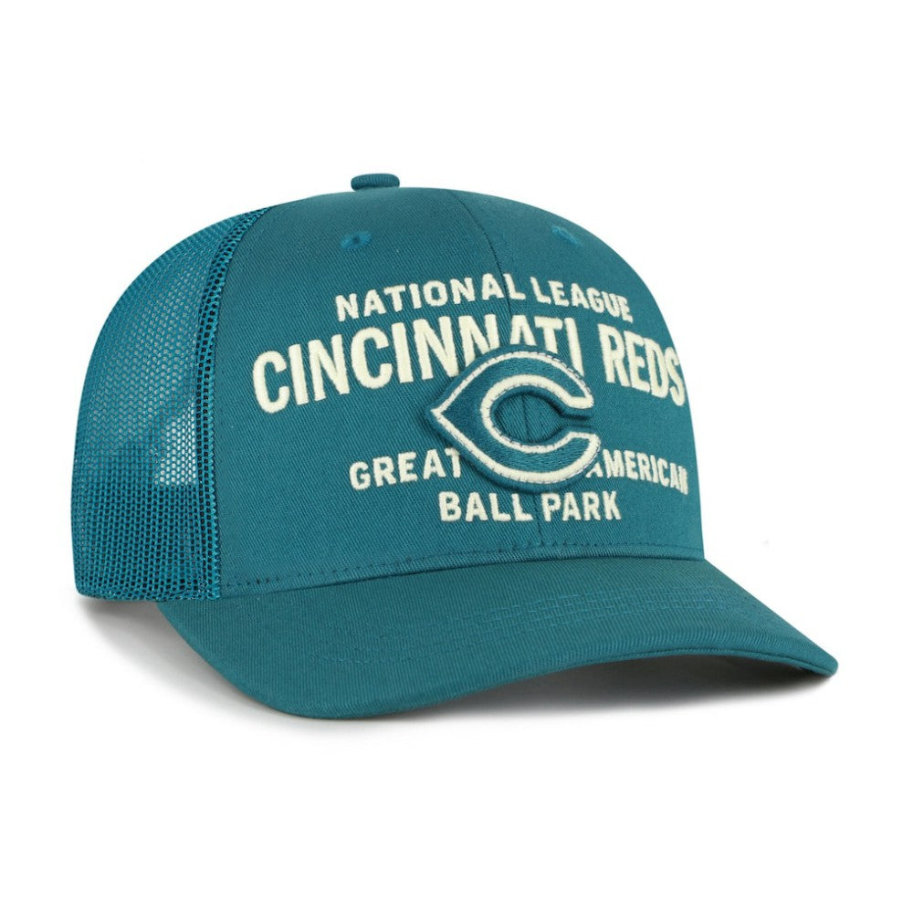Cincinnati Reds Contemporary Hitch Adjustable Trucker Hat - Teal | 47 brand