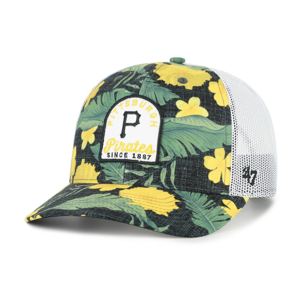 Pittsburgh Pirates Beachside Adjustable Trucker Hat - Black | 47 brand