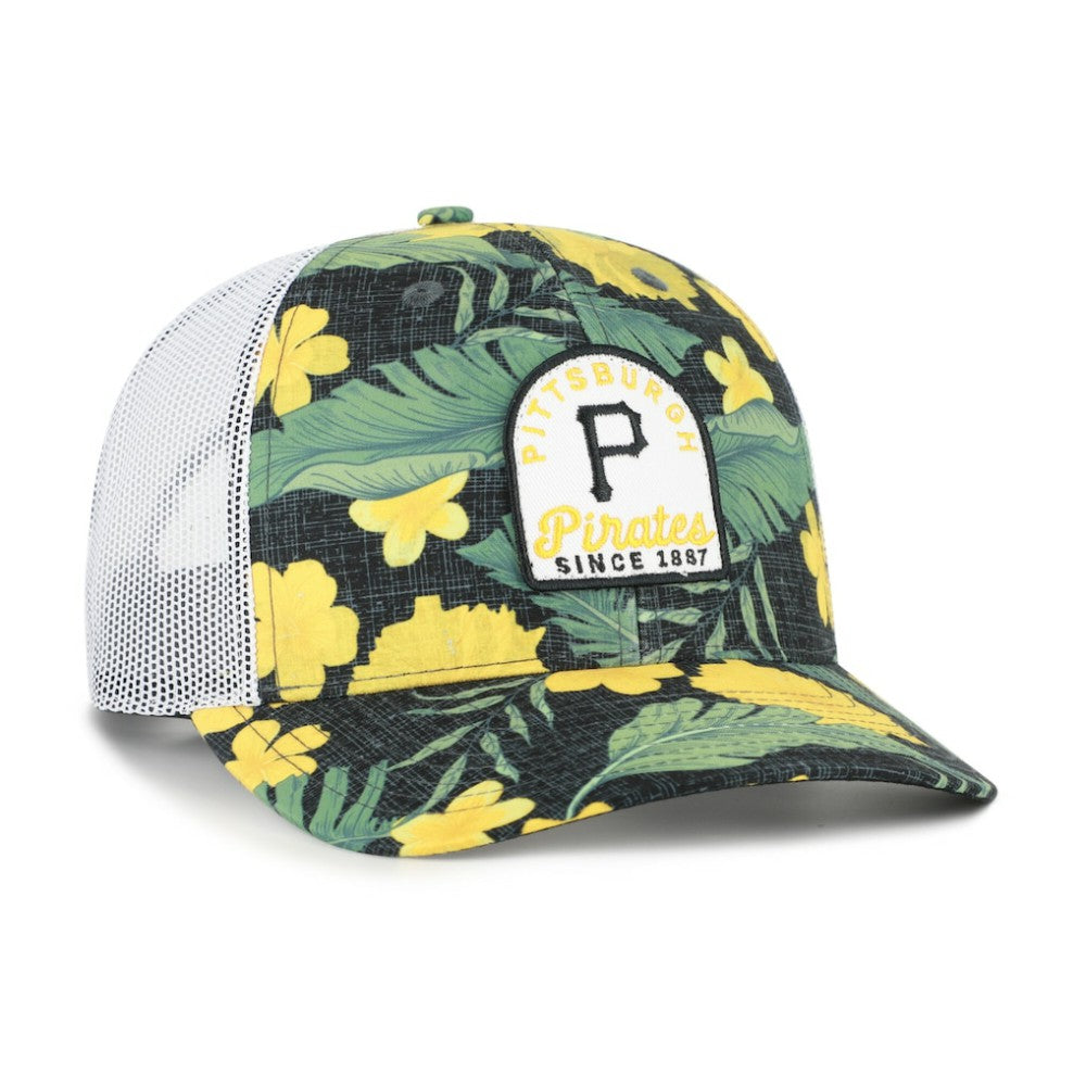 Pittsburgh Pirates Beachside Adjustable Trucker Hat - Black | 47 brand