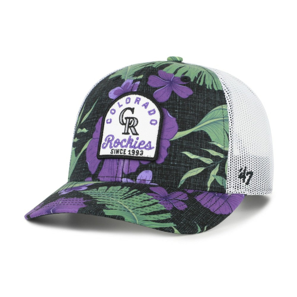 Colorado Rockies Beachside Adjustable Trucker Hat - Black | 47 brand