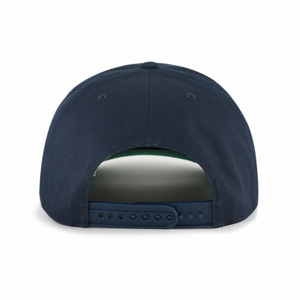 Minnesota Twins Cooperstown Break Wood Suede Hitch Adjustable Hat - Navy/Brown | 47 brand