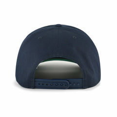 Minnesota Twins Cooperstown Break Wood Suede Hitch Adjustable Hat - Navy/Brown | 47 brand