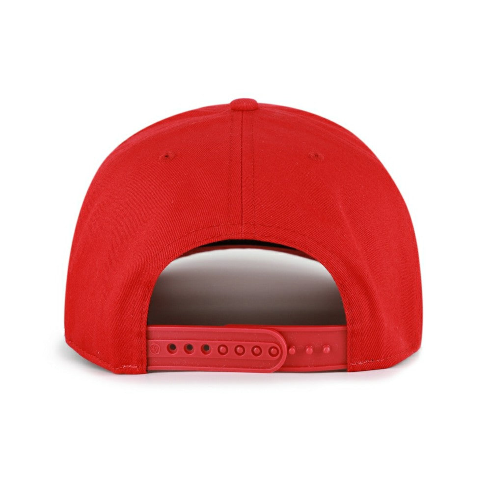 Cincinnati Reds Cooperstown Break Wood Suede Hitch Adjustable Hat - Red/Brown | 47 brand