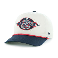 Atlanta Braves Frame Out Hitch Adjustable Hat - Natural | 47 brand