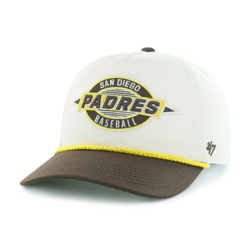 San Diego Padres Frame Out Hitch Adjustable Hat - Natural/Brown | 47 brand