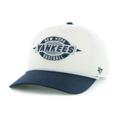 New York Yankees Frame Out Hitch Adjustable Hat - Natural/Navy | 47 brand