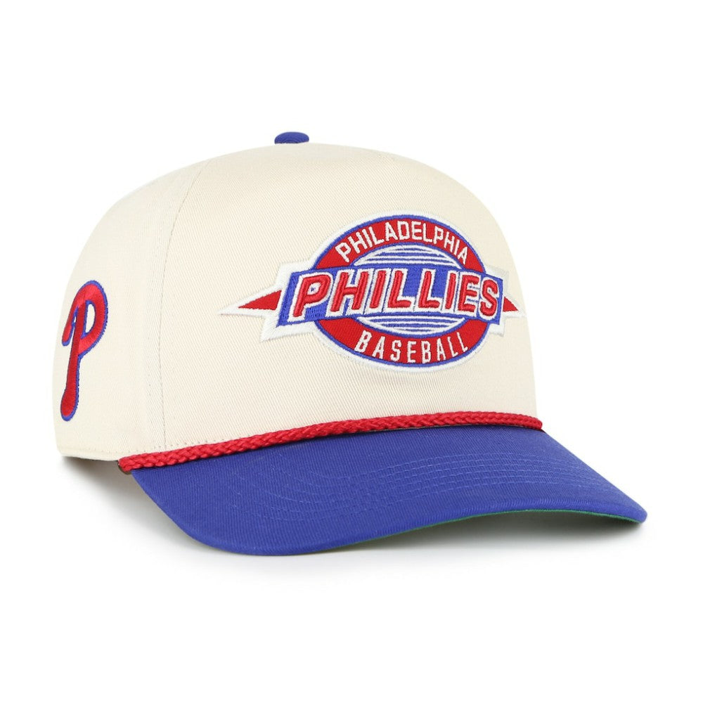 Philadelphia Phillies Frame Out Hitch Adjustable Hat - Natural/Royal | 47 brand