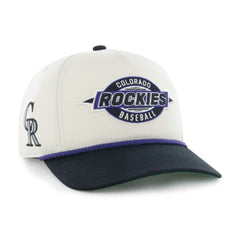 Colorado Rockies Frame Out Hitch Adjustable Hat - Natural/Black | 47 brand
