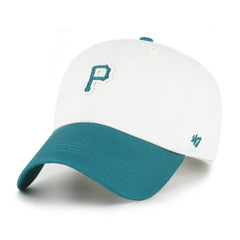Pittsburgh Pirates Contemporary Tonal Clean Up Adjustable Hat - White/Teal | 47 brand