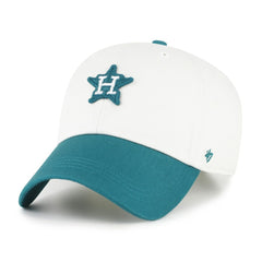Houston Astros Contemporary Tonal Clean Up Adjustable Hat - White/Teal | 47 brand