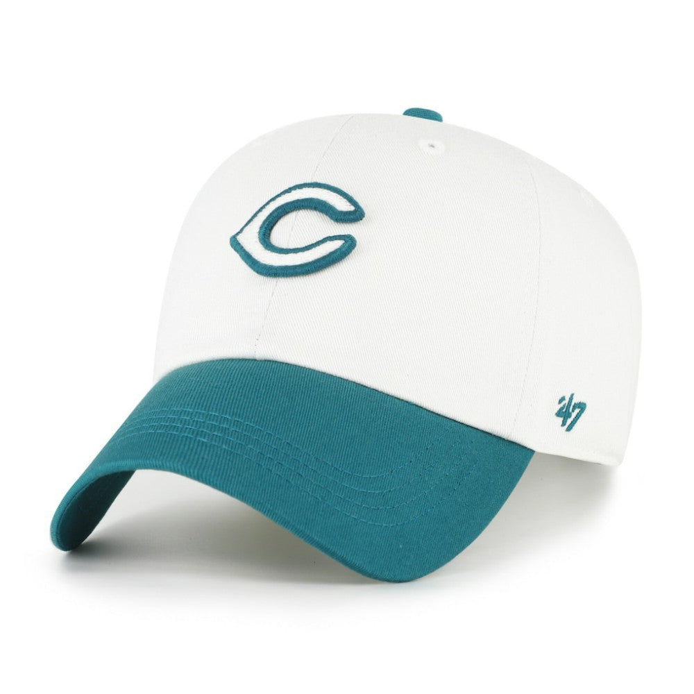 Cincinnati Reds Contemporary Tonal Clean Up Adjustable Hat - White/Teal | 47 brand