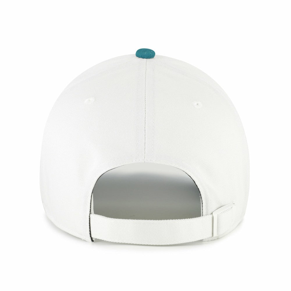 Los Angeles Dodgers Contemporary Tonal Clean Up Adjustable Hat - White/Teal | 47 brand
