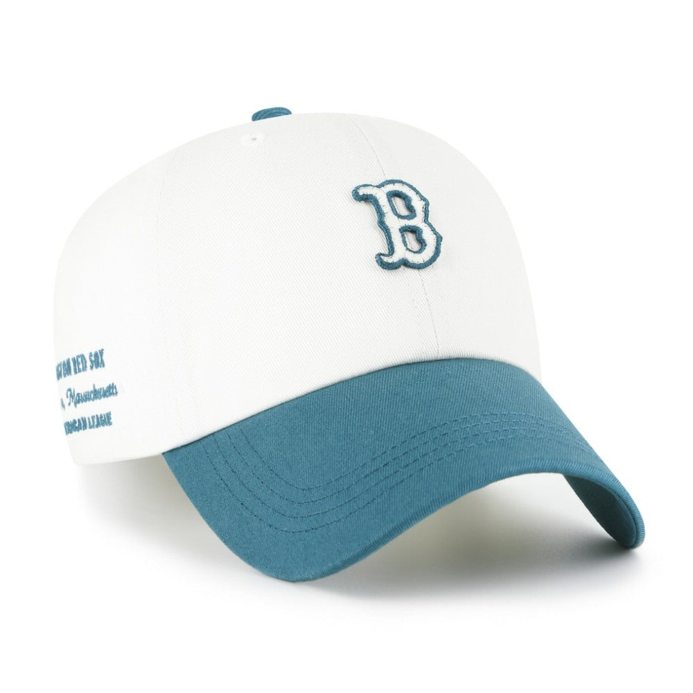 Boston Red Sox Contemporary Tonal Clean Up Adjustable Hat - White/Teal | 47 brand