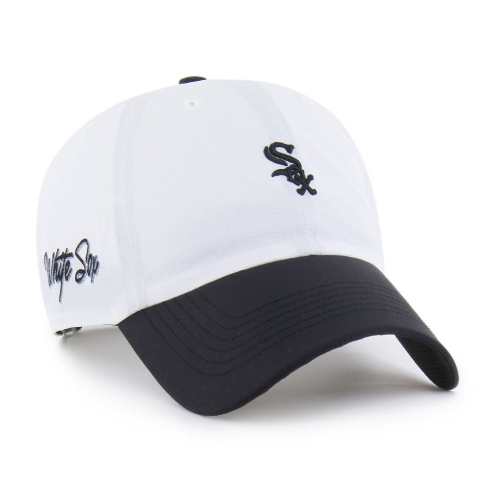 Chicago White Sox Vista Mini Clean Up brrr° Adjustable Hat - White/Black | 47 brand