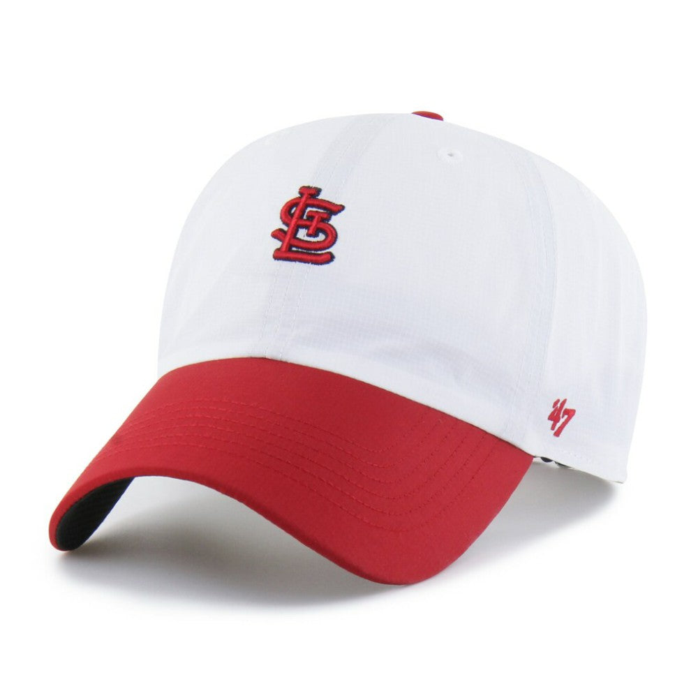 St. Louis Cardinals Vista Mini Clean Up brrr° Adjustable Hat - White/Red | 47 brand