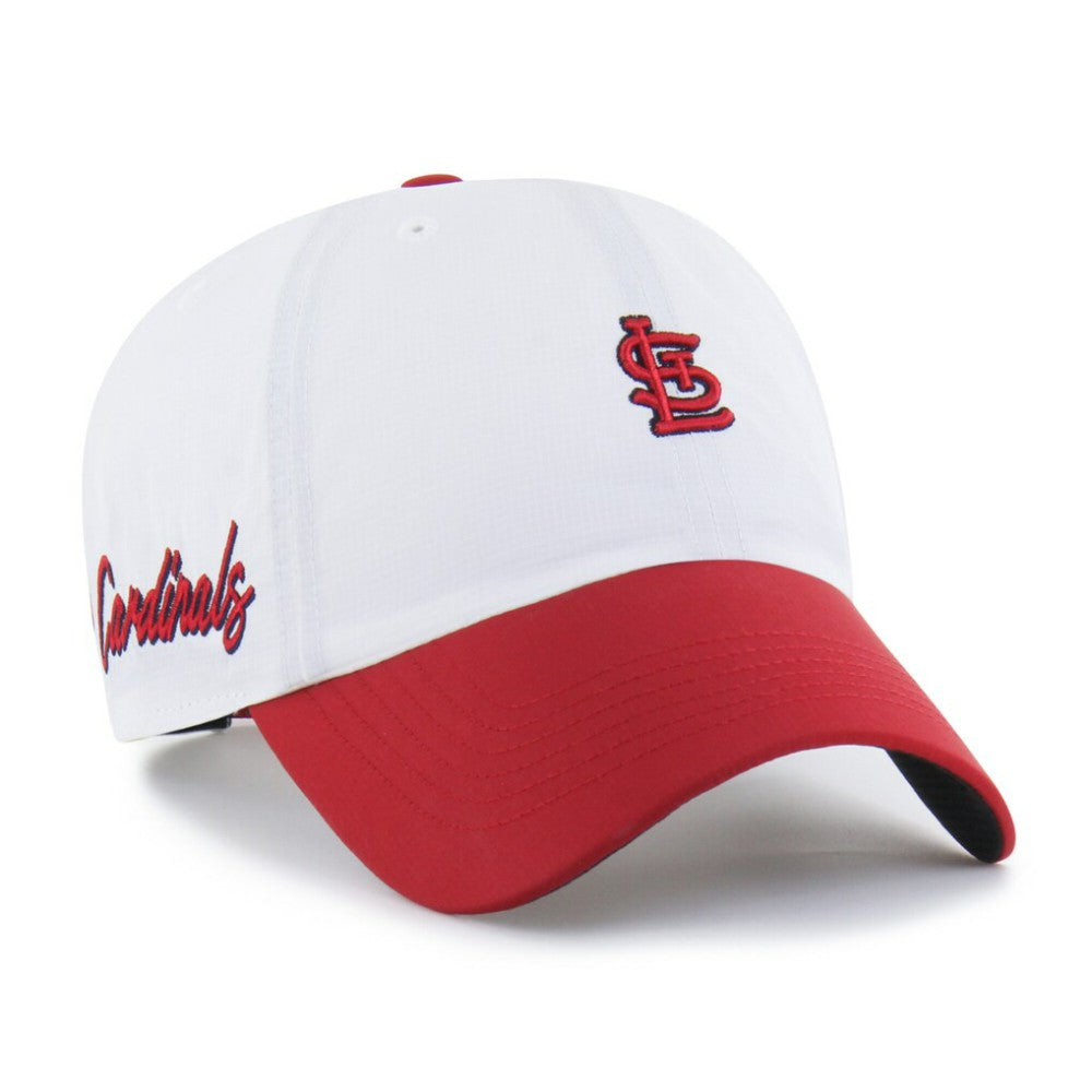 St. Louis Cardinals Vista Mini Clean Up brrr° Adjustable Hat - White/Red | 47 brand