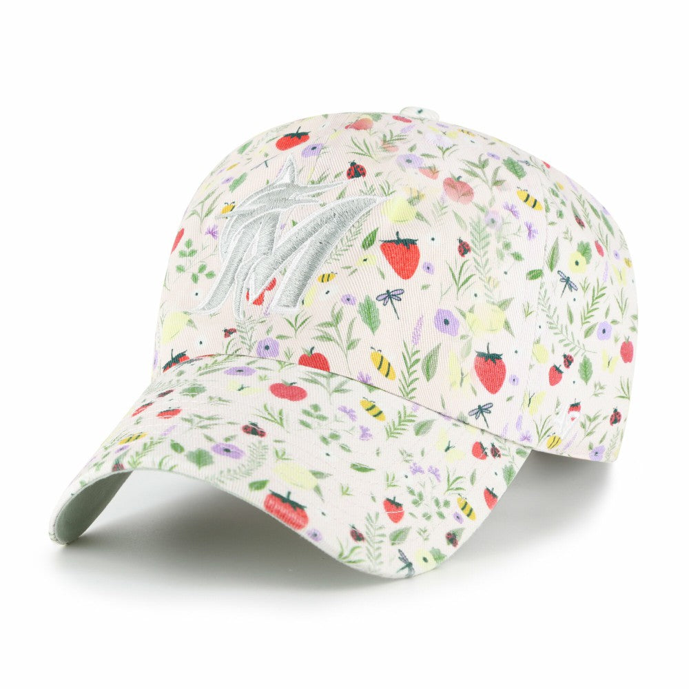 Miami Marlins Women's Posey Clean Up Adjustable Hat - Light Pink | 47 brand