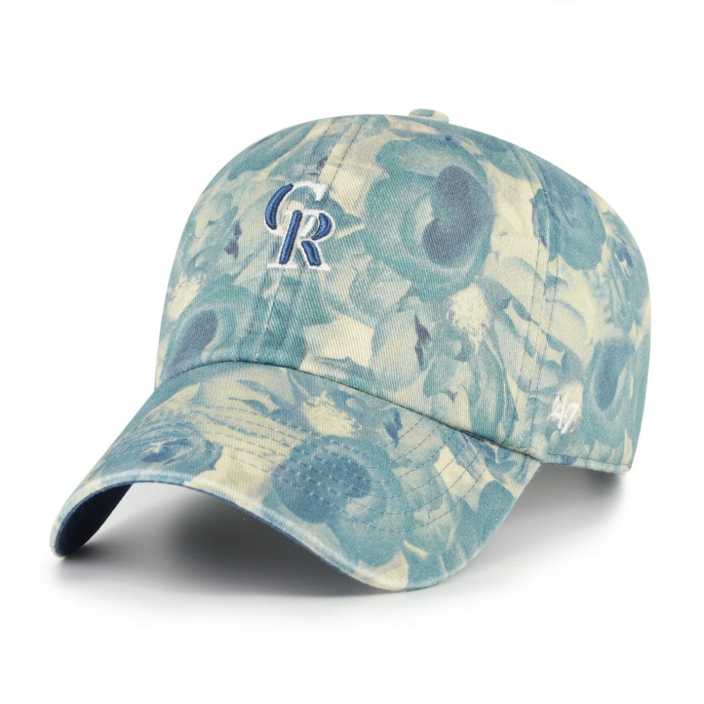 Colorado Rockies Women's Gardenia Clean Up Adjustable Hat - Blue | 47 brand