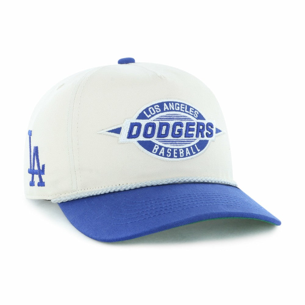 Los Angeles Dodgers Youth Frame Out Hitch Adjustable Hat - Natural/Royal | 47 brand