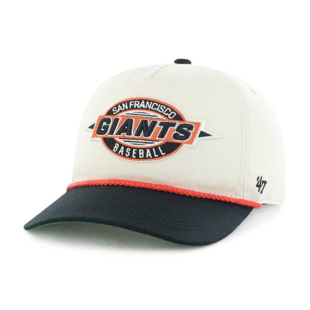 San Francisco Giants Youth Frame Out Hitch Adjustable Hat - Natural/Black | 47 brand
