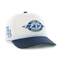 Tampa Bay Rays Youth Frame Out Hitch Adjustable Hat - Natural/Navy | 47 brand