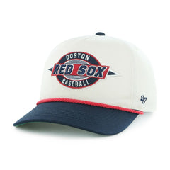 Boston Red Sox Youth Frame Out Hitch Adjustable Hat - Natural/Navy | 47 brand