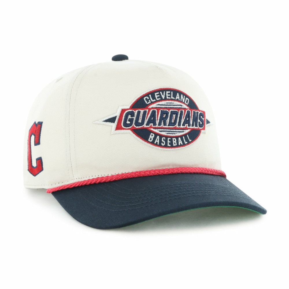 Cleveland Guardians Youth Frame Out Hitch Adjustable Hat - Natural/Navy | 47 brand