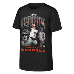 NFL Cincinnati Bengals Joe Burrow  Outerstuff Youth Triple Pic T-Shirt