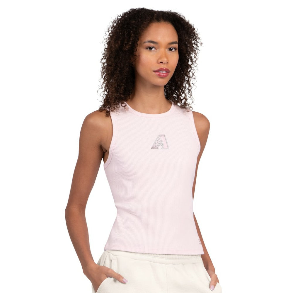 Arizona Diamondbacks Starter Women's Pastels Ribbed Tank Top - Light Pink