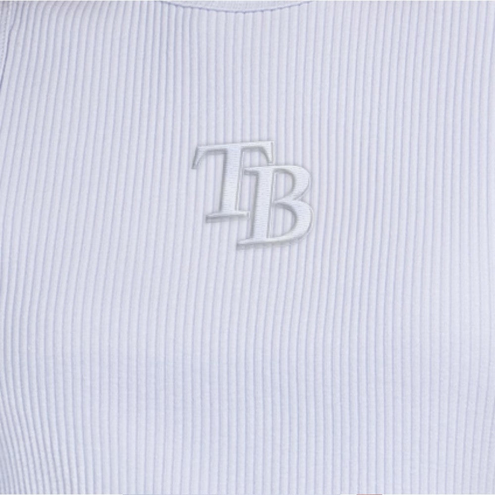 Tampa Bay Rays Starter Women's Pastels Ribbed Tank Top - Light Blue