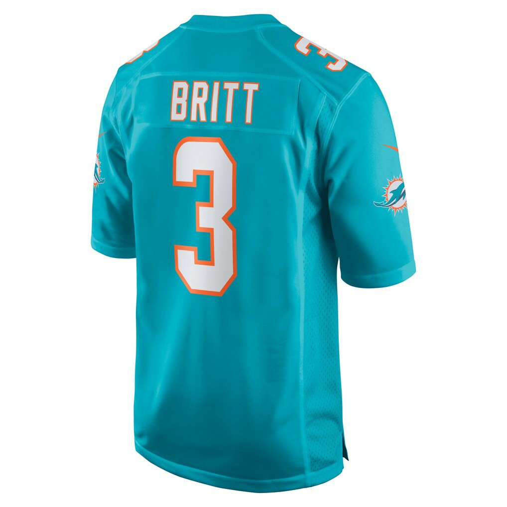 NFL Miami Dolphins K.J. Britt  Team Game Jersey