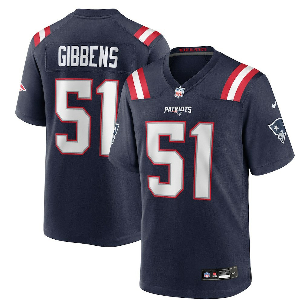 NFL New England Patriots Jack Gibbens  Team Game Jersey