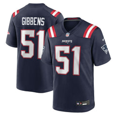 NFL New England Patriots Jack Gibbens  Team Game Jersey