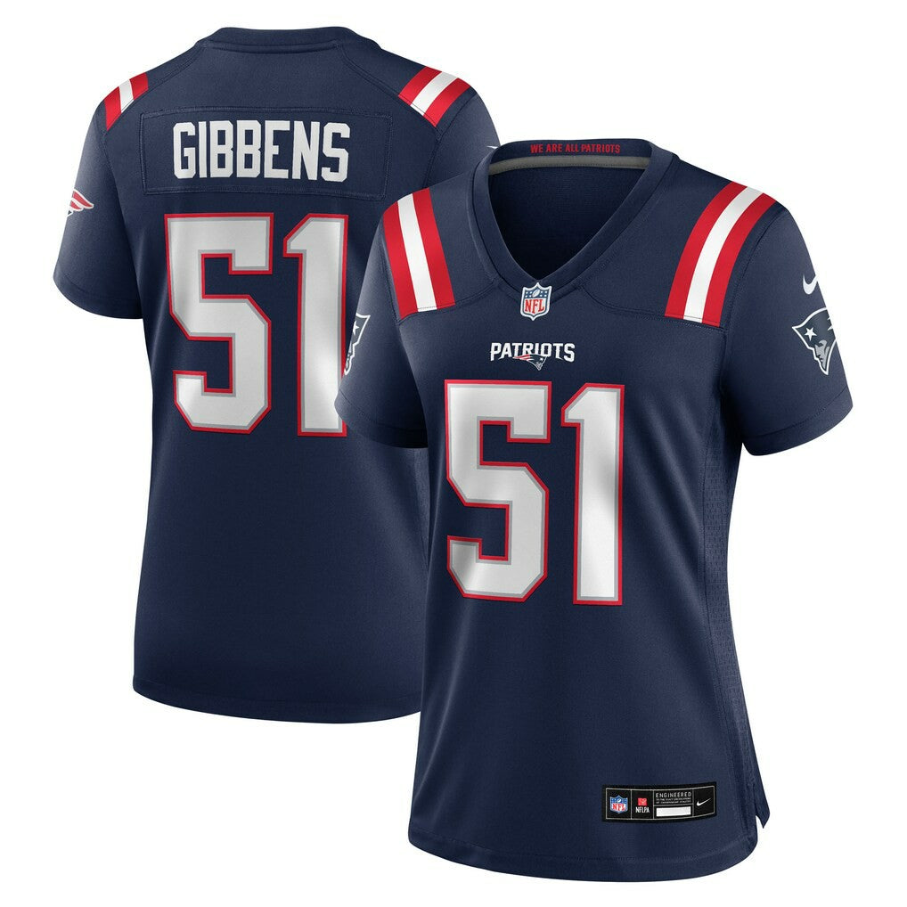 NFL New England Patriots Jack Gibbens  Women's Team Game Jersey
