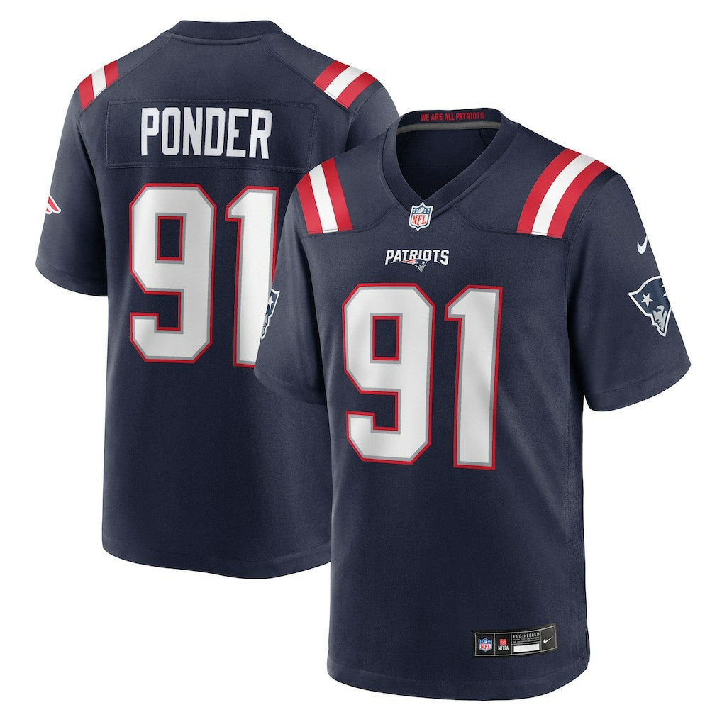 NFL New England Patriots Elijah Ponder  Team Game Jersey