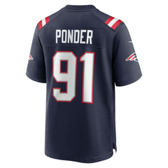 NFL New England Patriots Elijah Ponder  Team Game Jersey