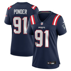 NFL New England Patriots Elijah Ponder  Women's Team Game Jersey