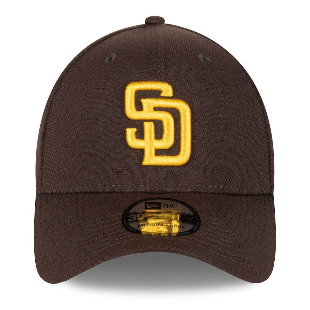 San Diego Padres 2025 MLB Postseason Side Patch 39THIRTY Flex Hat - Brown | New Era