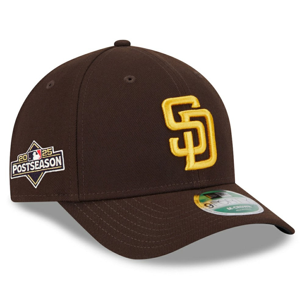 San Diego Padres 2025 MLB Postseason Side Patch 9FORTY Adjustable Hat - Brown | New Era