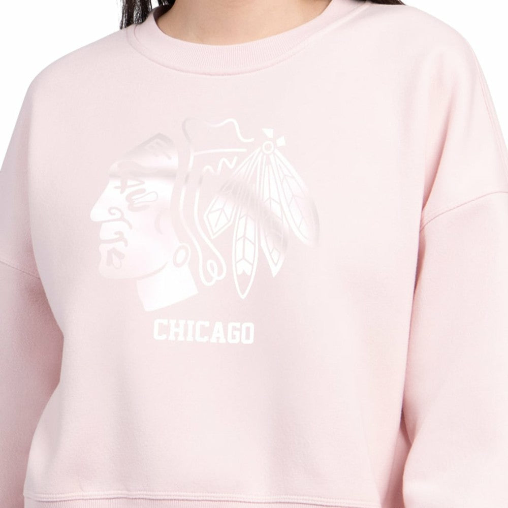 Chicago Blackhawks Starter Women's Boxy Cropped Sweatshirt