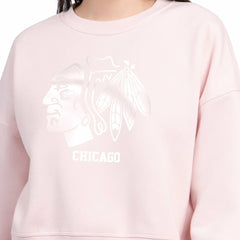 Chicago Blackhawks Starter Women's Boxy Cropped Sweatshirt