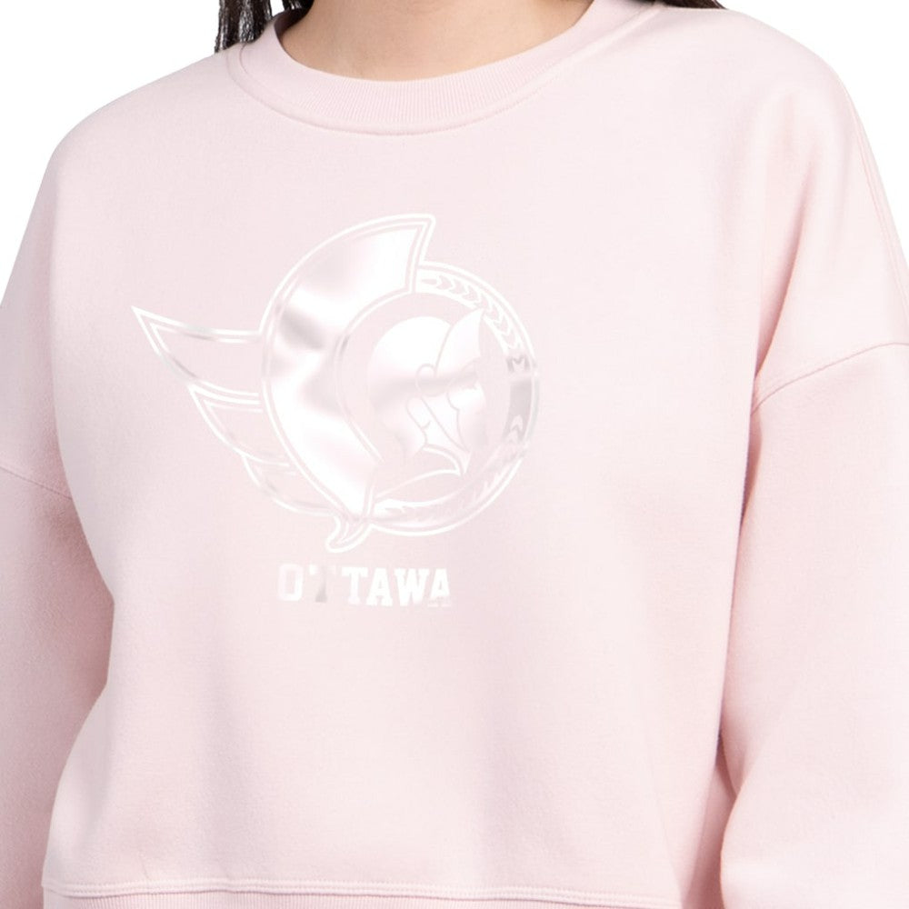 Ottawa Senators Starter Women's Boxy Cropped Sweatshirt