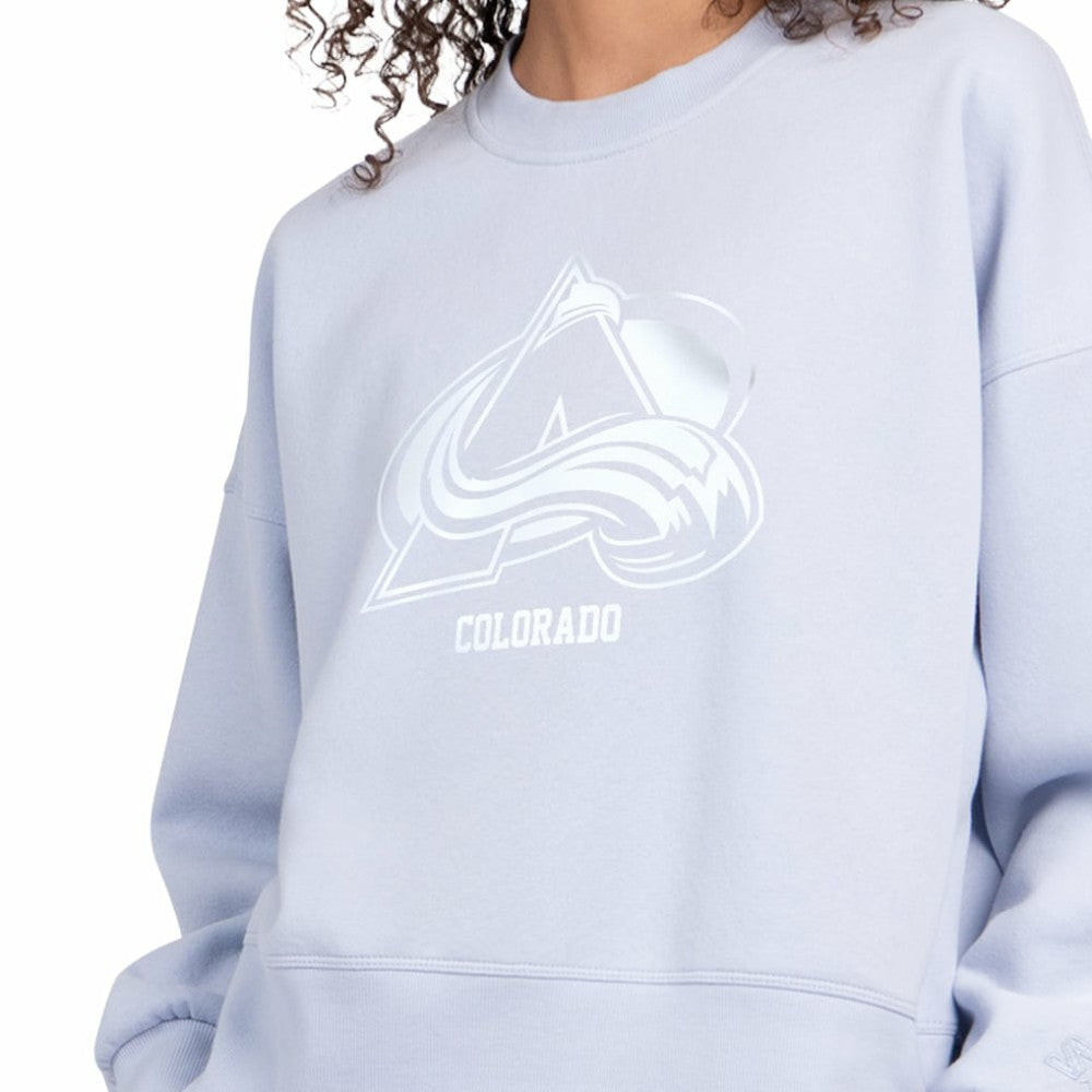 Colorado Avalanche Starter Women's Boxy Cropped Sweatshirt