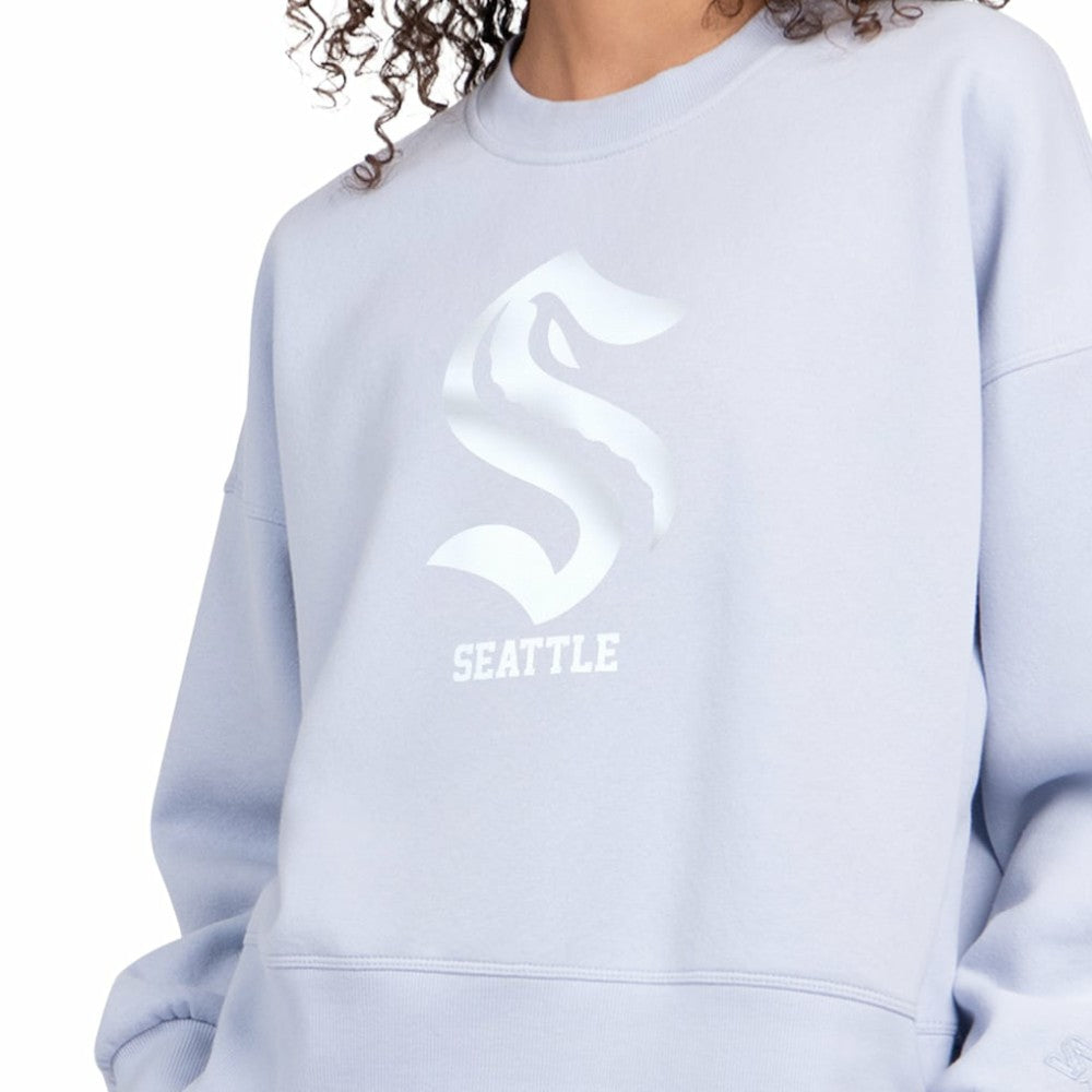 Seattle Kraken Starter Women's Boxy Cropped Sweatshirt