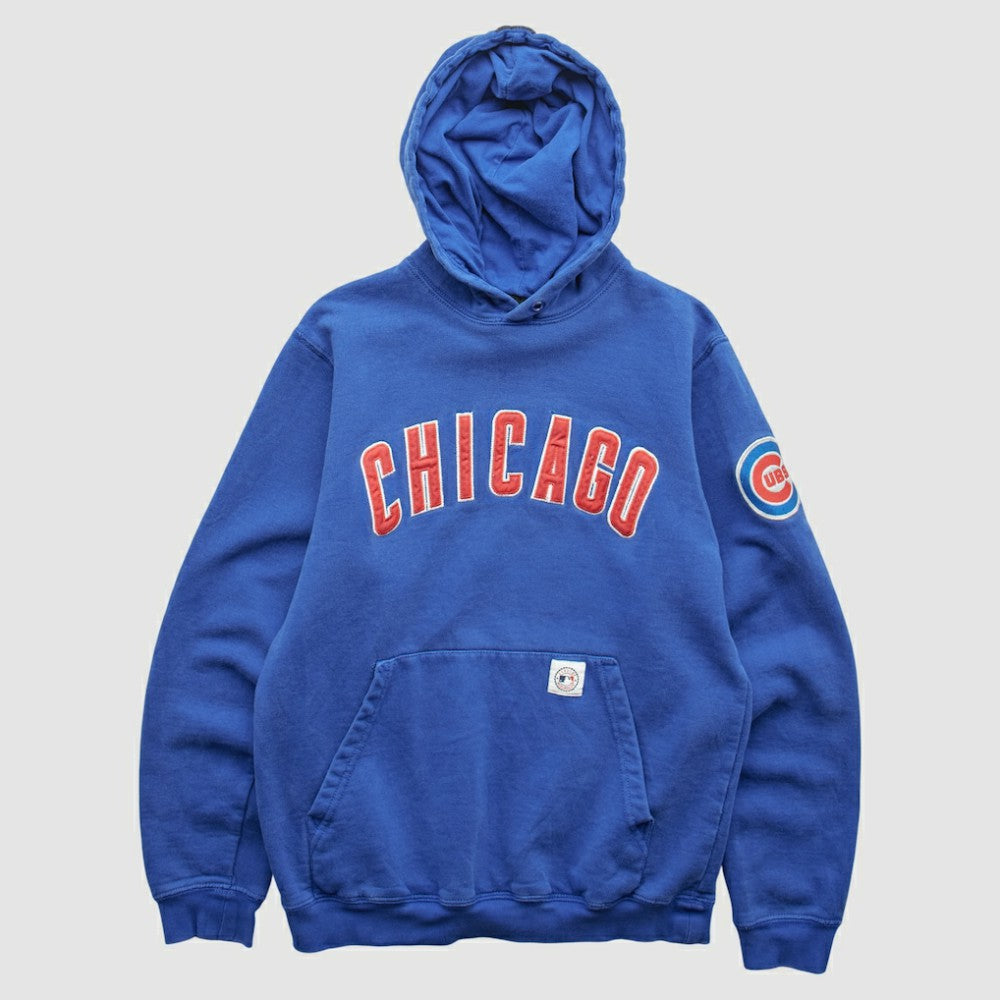Chicago Cubs Stitches 2000s Pullover Sweatshirt - Blue Vintage