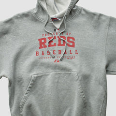 Cincinnati Reds Majestic 2005 Pullover Sweatshirt - Gray Vintage