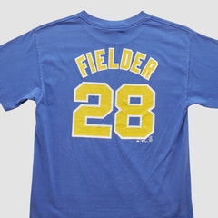 Milwaukee Brewers Majestic 2000s T-Shirt - Blue Vintage